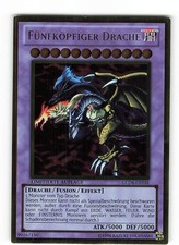 Yugioh FÜNFKÖPFIGER DRACHE , gld4-de031 Gold Rare deutsch PL Limitierte Auflage