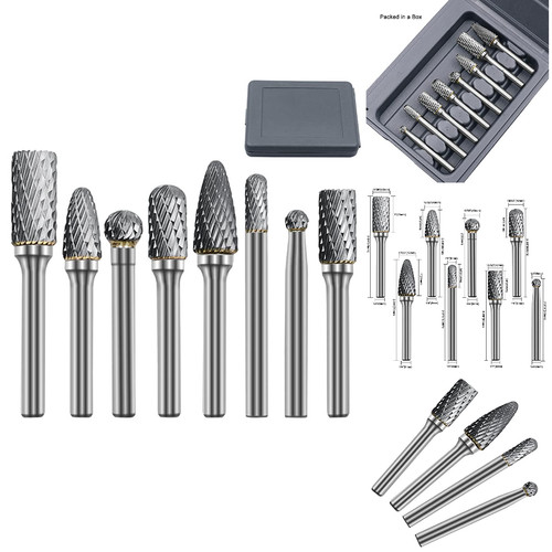 Wolframcarbid fräser set - wolframcarbid,