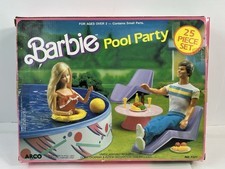 1988 barbie pool - pool, playset