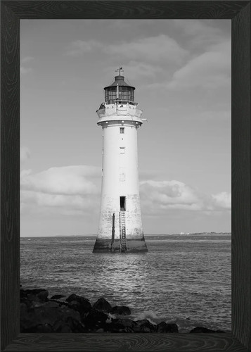 Leuchtturm gerahmtes wandbild - leuchtturm,