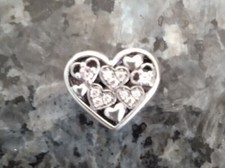 Charm Bead Silber Herzform Lucky to have you Zirkonia Liebe Valentnistag 42