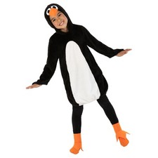 Pinguin Kostüm Kinder Jungen Mädchen Tierkostüm Overall Karneval Faschingskostüm