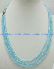 3 Reihig 2x4mm Blau Facettiert