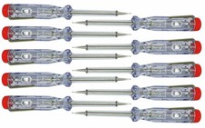 10x Stromprüfer 120-250V 60mm
