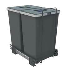 Herausziehen Mülleimer Recycling - für min 400 mm Schrank - Ecofil 2 x 24l Behälter