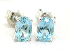 Aquamarin Ohrstecker 585