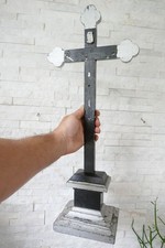 Altes Standkreuz Holz Sockel um 1900