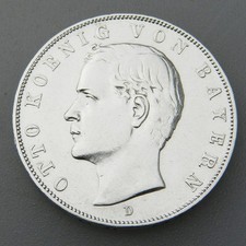 Kaiserreich 3 Mark von 1910 Otto König von Bayern in Silber - 8