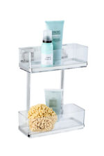 WENKO Bad Dusche Regal Wand Korb Hängen Ablagen ohne bohren 2 Etagen Quadro WC