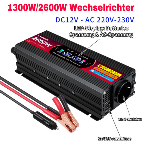 Spannungswandler 1300w 2600w - spannungswandler, 1300w/2600w