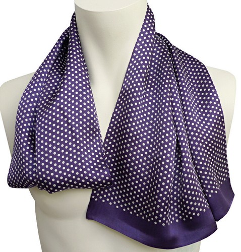 Edler seidenschal blauviolett - seidenschal,
