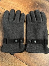 Leder-Handschuhe Velour Wolle