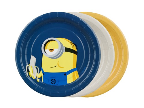 Pappteller 18cm minions 6er - 18cm,