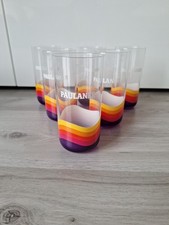 6x Paulaner Spezi Softdrink Glas 0,4l Becher Cola Limo Mix Gläser Gastro Sammler
