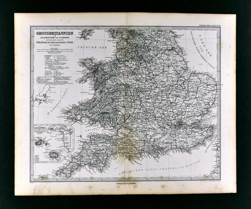 1880 petermann map england - 1880,