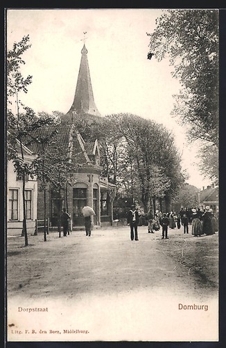 Ansichtskarte domburg - ansichtskarte,