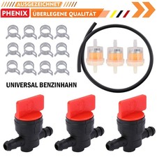 3x Universal Benzinhahn für