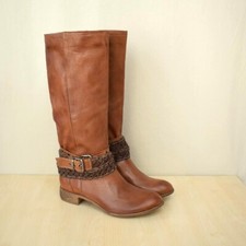 ! schöne braune ital. Lederstiefel Gr. 37 Vera Gomma - NEU - edle Damen Stiefel
