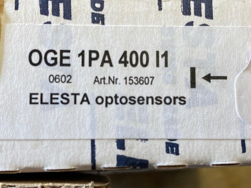 Elesta sensor lichtschranke - elesta,