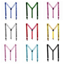 Pailletten Hosenträger Herren