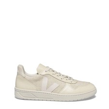 Veja Damen V-10 J-Mesh Sneaker Jute / Weiß Multi