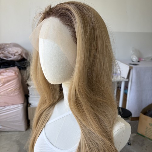 Long straight aschblond - straight,