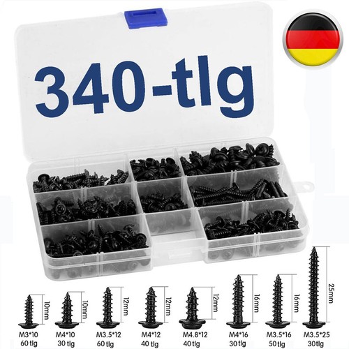 340 tlg blechschrauben - tlg,