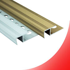 Alu Stufenprofil Fliesenschiene Profil Treppe Schiene silber gold L300cm H12mm