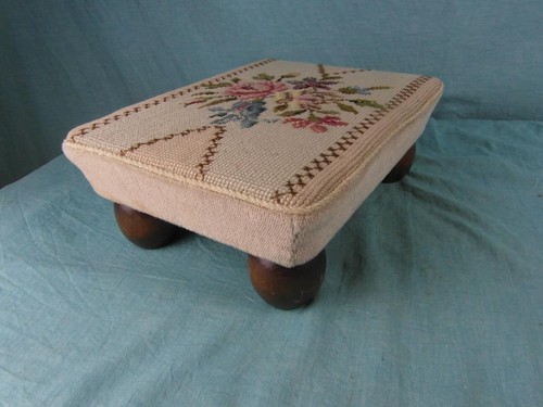 Hocker antik stickerei solide - hocker,