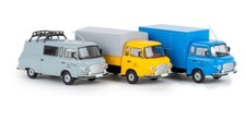 3 er Set Brekina B 1000 Barkas Koffer Plane Halbbus IFA VEB DDR SoMo OVP 1:87