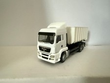 HERPA MAN TGX LX Abrollkipper Fahrgestell neutral weiß mit Mulde