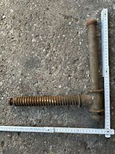 Spindel von alter Hobelbank Werkbank