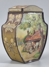 Jugendstil blechdose tee dose - blechdose,