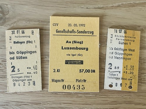 Drei alte fahrkarten - fahrkarten,