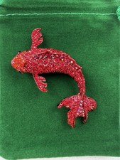 Brosche Anstecknadel Fisch Koi