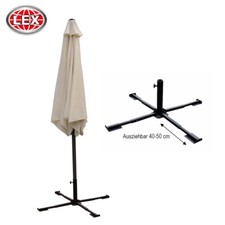 Metall Sonnenschirmständer Schirmständer Schirmhalter Kreuzfußständer schwarz