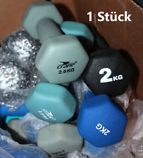 2 kg KURZHANTEL SOFT GRIP Vinyl Fitness Gymnastik Lauf Hantel Gewicht bunt