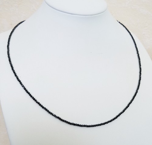 Edelsteinkette 55cm schwarz - edelsteinkette–55cm,