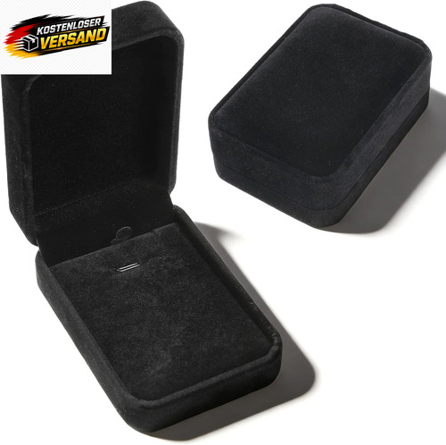 Schmuck box samt schwarz - samt,