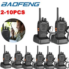 BAOFENG 2-10x Walkie Talkie set mit Großer Reichweite 5km Funkgerät PMR 16Kanäle