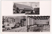 AK Bahnhofsgaststätte und Strandhotel der Fähre Großenbrode-DK, 1953, beschrift.