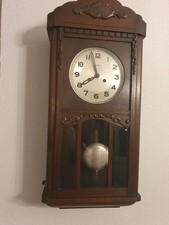 Antik Wanduhr, Regulator, FMS FRIEDRICH MAUTHE SCHWENNINGEN Pendeluh  1920 Jh.