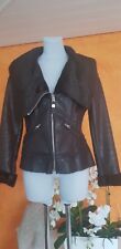 Miss Sixty Kunst Pelzjacke, Warm, Pelz,Nerz Optik Kragen,L,M,Used Optik,Braun,