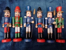 Vintage Holz Soldaten Konvolut Deko