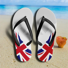 Union Jack Flip Flops, das Muss des Sommers. Marchez A L ' Heure Anglaise!