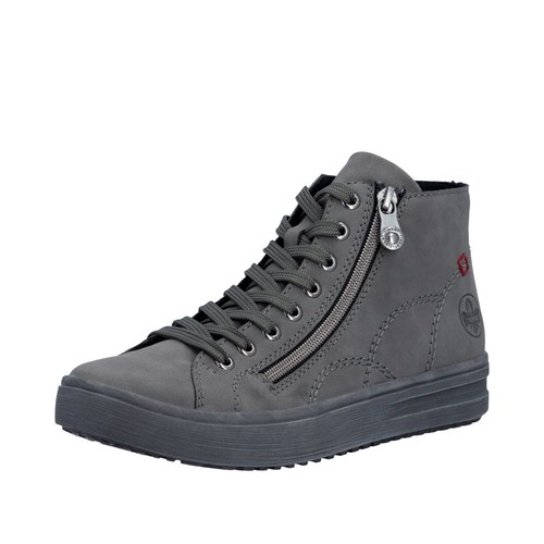 Rieker damen hohe sneaker grau - rieker,