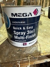 MEGA Spray 3in1 Multi-Finish Weiß 2,5L seiden­glänzend Lackfarbe