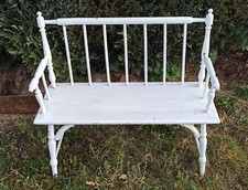 Alte Kindersitzbank  Holzbank  dekorativ   Vintage  handgearbeitet 70*26*61  cm