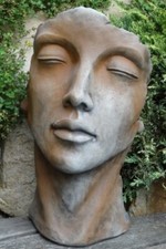 Gartenfigur Gesicht "FRAU"