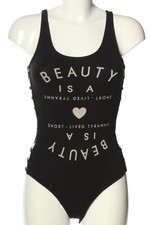 FOREVER 21 Basic-Body Damen Body Gr. DE 36 schwarz-wollweiß Casual-Look